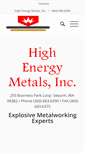 Mobile Screenshot of highenergymetals.com