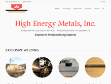 Tablet Screenshot of highenergymetals.com